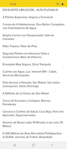Imagen 7 de 8 de Vendo Casa En San Rafael Heredia Recibo Vehículo Parte Pago