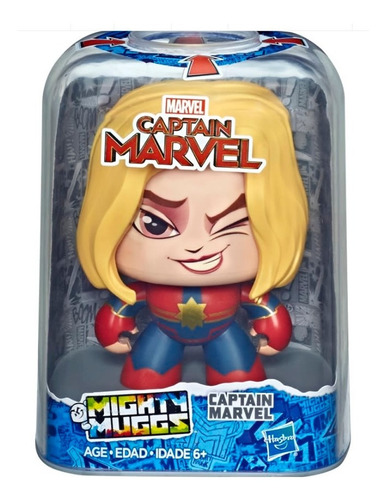 Imagen 2 de 2 de Marvel Figura Mighty Muggs Cambia Rota La Cara Hasbro 10cm