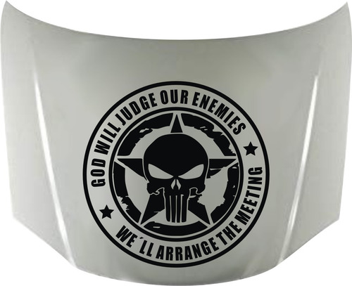 Calco Punisher God Will 06 Para Capot Calcos Graficastuning 00060