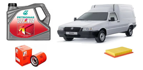 Kit 2 Filtros Fiat Fiorino /uno 1.3  Fire 05 A 14 +4l 15w40