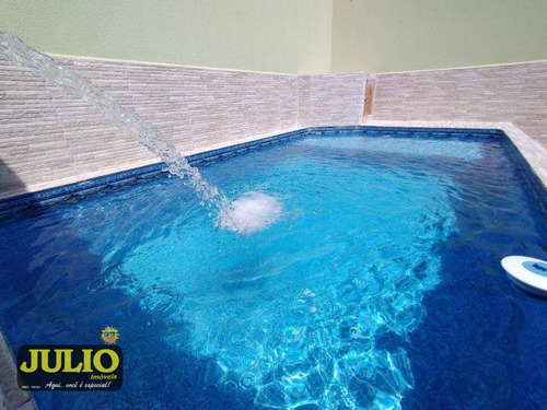 Imagem 10 de 24 de Casa Com 2 Dormitórios Com Piscina À Venda, 76 M² Por R$ 325.000 - Jardim Chacara Sao Joao - Mongaguá/sp - Ca4485