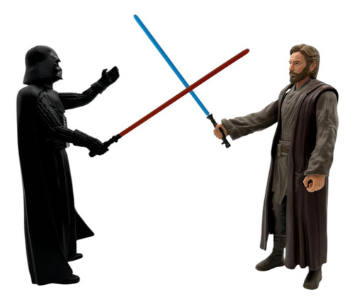 Figuras Darth Vader Y Obi Wan Kenobi Star Wars Episodio 6