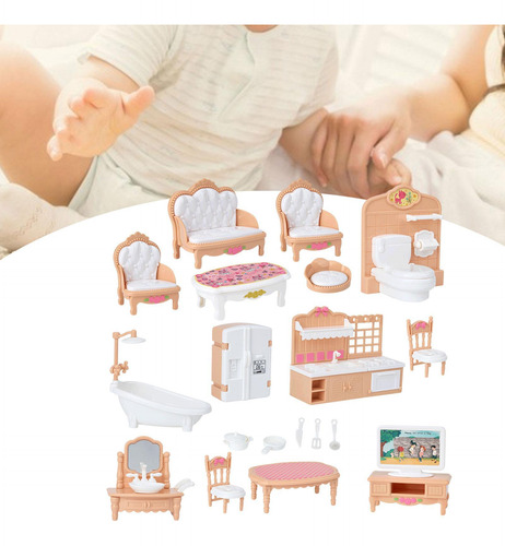 Juego De Muebles Para Casa De Muñecas Escala 1:12,