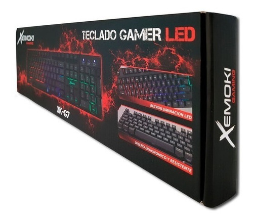 Teclado Usb Gamer Retroiluminado Xemoki Xk-g7