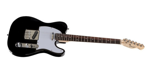 Guitarra Eléctrica Telecaster Parquer Negra Con Funda