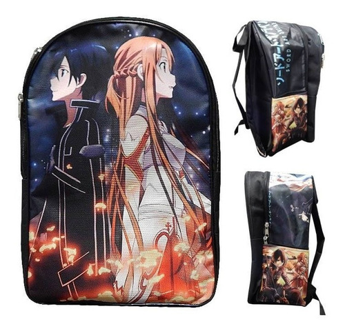 Sword Art Online Sao Mochila Backpack Kirito Asuna