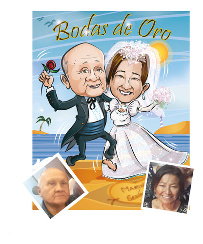 Caricatura De Mi Boda: Inolvidable Recuerdo