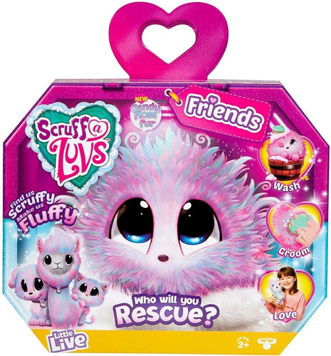 Imagen 4 de 8 de Peluche Scruff Luvs, Tutti Fruty, Little Live Niña, Peluche