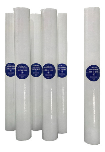 Pack 12 Cartuchos / Filtros Polipropileno 2.5 X 20 10 Micra Color Blanco