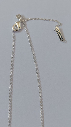 Collar Perla Cadena De Plata 925 Para Pand Plateado