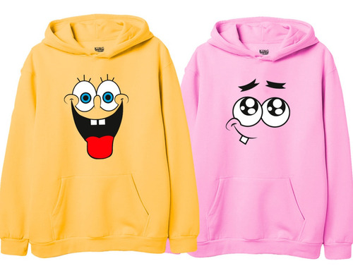 Disfraz Pareja Bob Esponja Patricio Sudaderas Kit