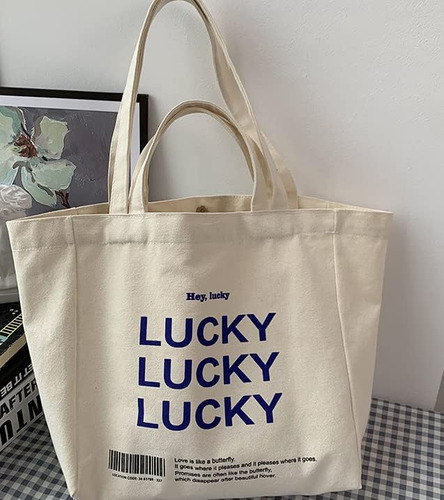 Bolsa De Compras Bolsa De Lona Reutilizable Bolsa De Hombro
