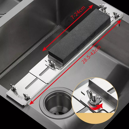Soporte Ajustable For Piedra De Afilar Fregadero, Soporte