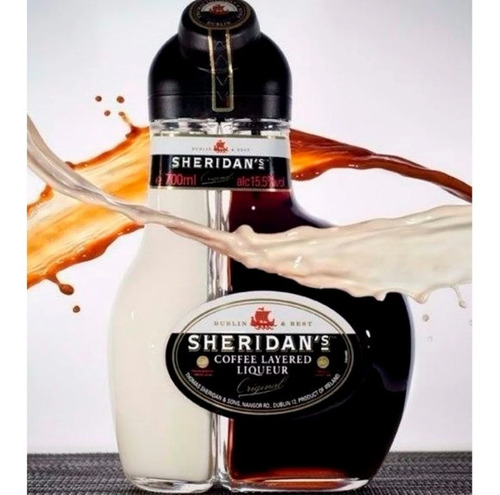 Imagen 2 de 10 de Licor Sheridan's Original Caja X 6 X 750ml. Crema Y Café