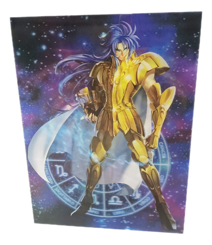 Poster 3d Lenticular Caballeros Del Zodiaco 2 Vistas