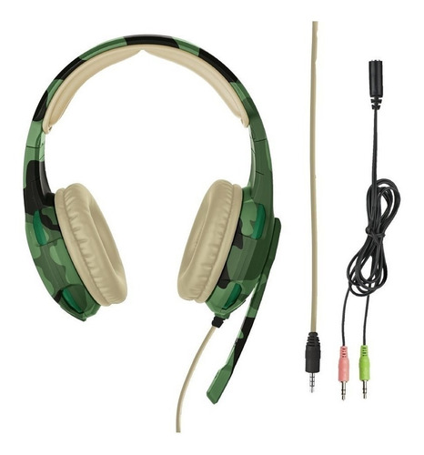Imagen 3 de 5 de Auriculares gamer Trust Radius GXT 310 jungle camo
