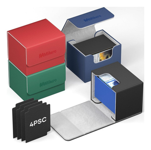 Caja De Barajas Mlikero 4 Pack Para 400+ Cartas Tcg