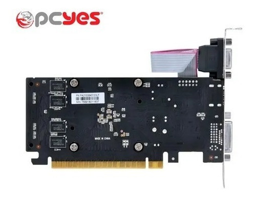 Imagem 7 de 7 de Placa de vídeo Nvidia Pcyes GeForce 200 Series G210 PA210G6401D3LP 1GB