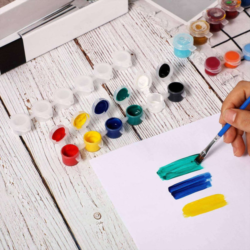 48 Tiras De Pintura Vacías De 2 Ml, Botes De Pintura Transpa