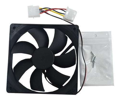 Imagen 3 de 9 de Cooler Fan Ventilador 120 X 120 12v 4 Pines Mother Gabinete