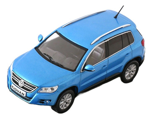 Miniatura Carro Volkswagen Tiguan L 2007 Azul 1:43 Ixo Azul