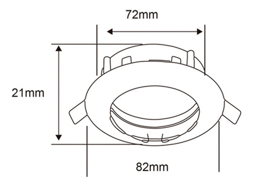 Imagen 7 de 9 de Lámpara De Interior Empotrable 50w Tecnolite Base Gx5.3