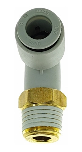Racor Conector 90° Smc Kq2l08-02s Rosca 1/4 Mang. 8mm 2 Pzas