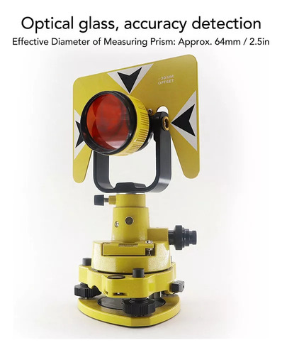 . Prisma Topográfico: Vidro Óptico Amarelo, Topografia