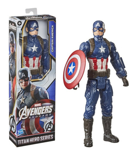 Imagem 3 de 3 de Figura de ação Marvel Capitão América Avengers F1342 de Hasbro Titan Hero Series