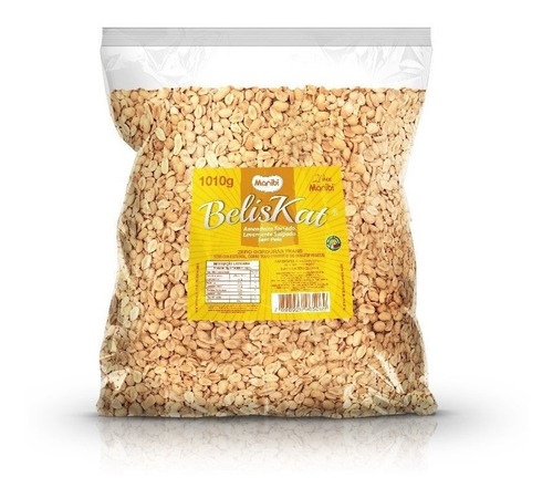 Imagem 1 de 3 de Amendoim Torrado Salgado Sem Pele Com Sal 1kg Beliskat