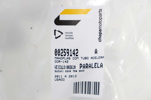 Manoplas Com Tubo Acelerador Suzuki Gsxr 750 Srad 11-13 (142 (Usado)