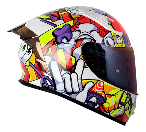 Casco Integral Shaft 526 Sp Evo Weird Certificado Con Qr