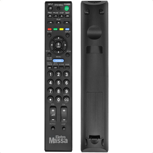 Mando a distancia universal compatible con el televisor LCD LED Sony Bravia de 46 pulgadas y kit de baterías con 2