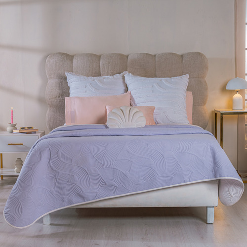 Edredon Ultra Ligero Individual Lilac Lila Doble Vista Vianney
