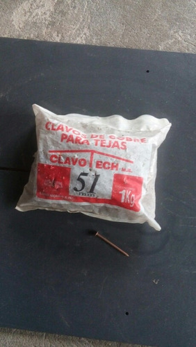 Clavo Cobre 51mm(2pulgadas) Tejas O Pizarra Por Kg