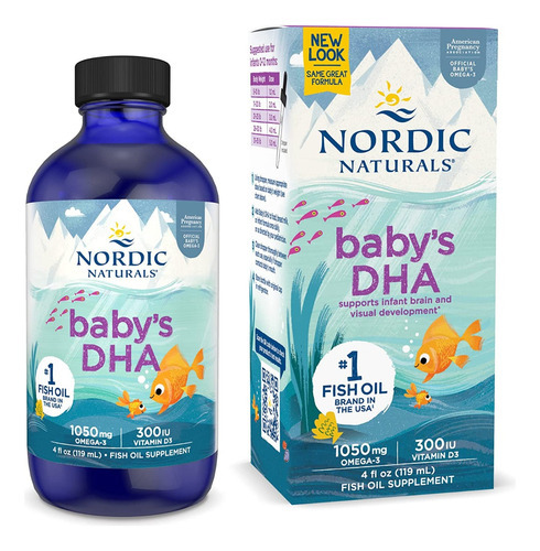 Baby's Dha Omega 3 Com Vitamina D3 119ml Nordic Naturals Sabor Omega 3 1050mg Vitamina D 300 IU