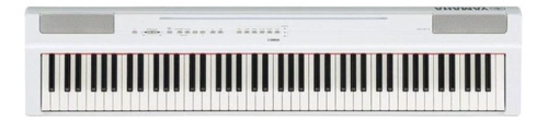 Piano Portatil Yamaha Digital 88 Teclas P125 Branco C/ Fonte 110V/220V