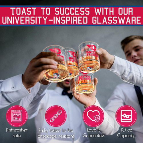 Juego De Vasos De Whiskey De Universidad De Dayton (2 V...