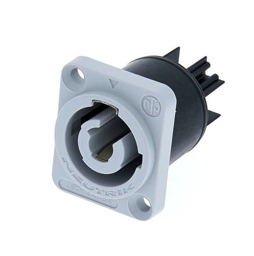  Neutrik Nac3mpb-1 Conector Powercon Salida Chasis Gris 20a 