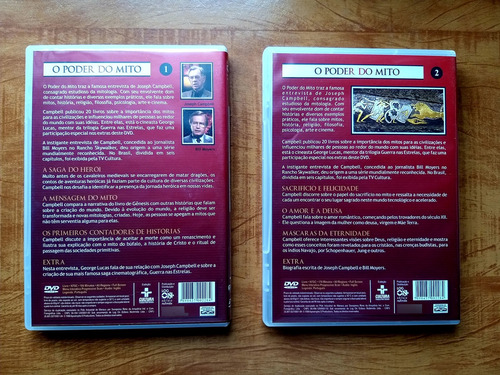 Dvd Duplo O Poder Do Mito - Joseph Campbell E Bill Moyers (Usado)