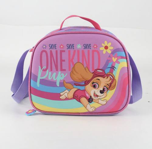 Mochila Escolar Ruedas Paw Patrol Skye Lonchera Y Estuche Color Rosa