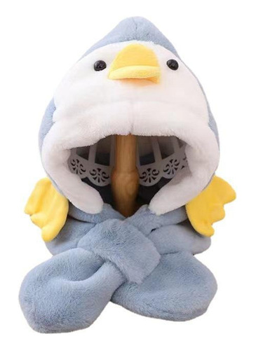 Gorro Con Bufanda Pingüino Para Bebés Y Niños Unisex