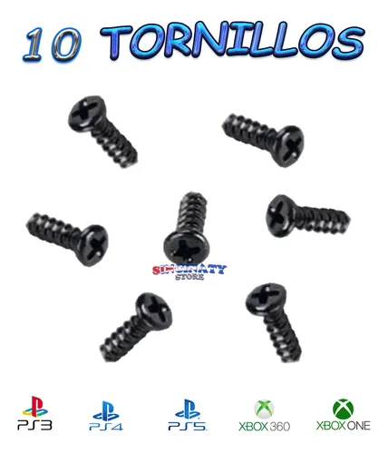 10 Tornillos Para Control De Ps3 Ps4 Ps5 Xbox 360 Xbox One