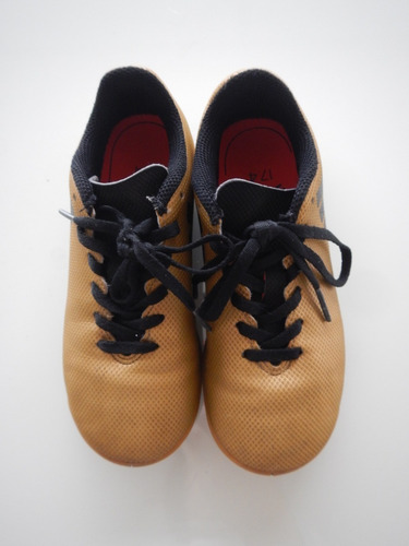 Chuteira Infantil 29 Salão Futsal Nike Dourada Puma Salão