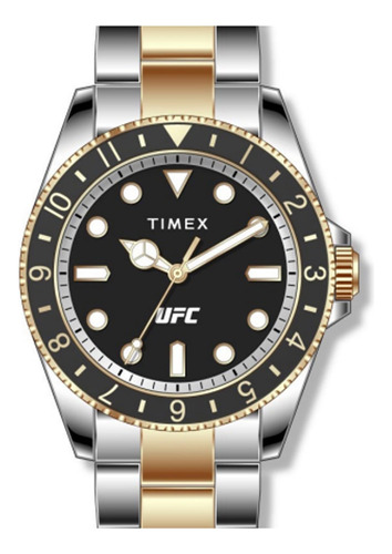 Reloj Timex Para Hombre Esfera Negra Con Correa En Tono