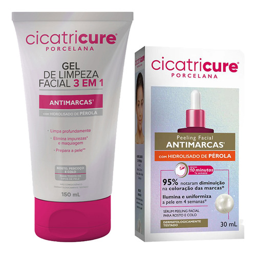 Peeling Facial + Gel De Limpeza 150ml Cicatricure Porcelana