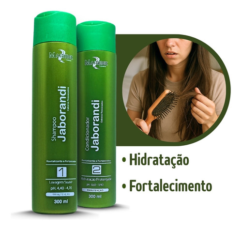 Kit Jaborandi Fortalecimento Mairibel (shamp E Cond) 2x300ml