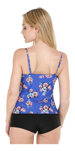 Tankini Mujer Estampado Azul H2o Wear