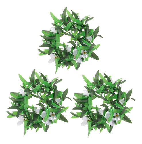 Leis Hawaiian Lei Decorate Con Estampado Floral, 3 Unidades