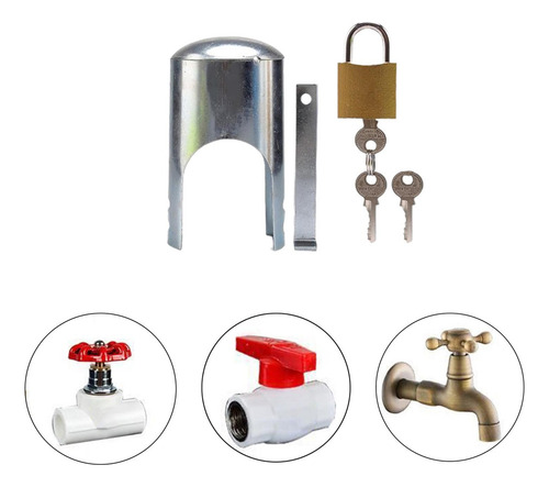 Cerradura For Grifo Exterior Con 3 Llaves, Antirrobo, Para